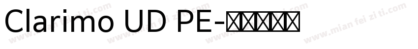 Clarimo UD PE字体转换